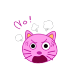 Crazy Pink Cat（個別スタンプ：19）