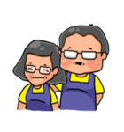 Dad and mom in family（個別スタンプ：35）