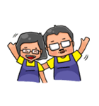 Dad and mom in family（個別スタンプ：39）