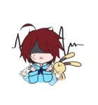 girl with rabbit（個別スタンプ：28）