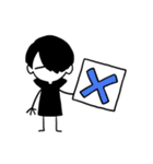 Monochrome boy（個別スタンプ：12）