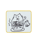 ねこどり3ペン画（個別スタンプ：36）