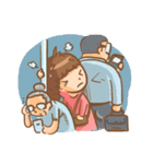 Whale girl（個別スタンプ：31）