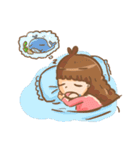 Whale girl（個別スタンプ：34）