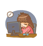 Whale girl（個別スタンプ：40）