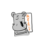 big nose hippo（個別スタンプ：9）