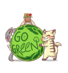 CatRabbit ; Go Green（個別スタンプ：40）