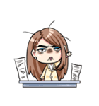 Mad office worker. +（個別スタンプ：11）