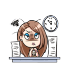 Mad office worker. +（個別スタンプ：27）