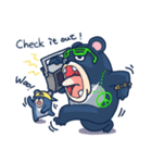 Formosan black bear strong！ Song la ！（個別スタンプ：34）