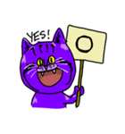 Cat Purple Cat（個別スタンプ：35）