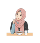 Gorgeous Hijab Girl 1（個別スタンプ：8）