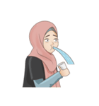 Gorgeous Hijab Girl 1（個別スタンプ：9）