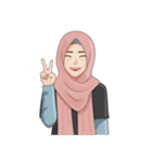 Gorgeous Hijab Girl 1（個別スタンプ：17）