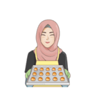 Gorgeous Hijab Girl 1（個別スタンプ：20）