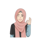 Gorgeous Hijab Girl 1（個別スタンプ：23）