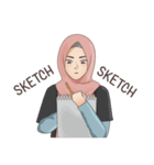 Gorgeous Hijab Girl 1（個別スタンプ：29）