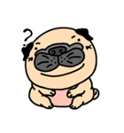 Pugs love to talk(English ver.)（個別スタンプ：18）