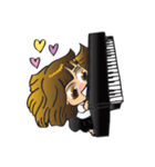 Little Miss Pianist（個別スタンプ：4）