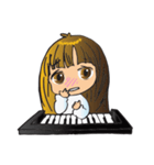 Little Miss Pianist（個別スタンプ：11）