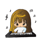 Little Miss Pianist（個別スタンプ：14）