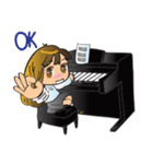 Little Miss Pianist（個別スタンプ：16）