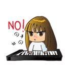 Little Miss Pianist（個別スタンプ：21）