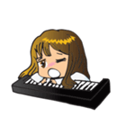 Little Miss Pianist（個別スタンプ：35）