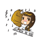 Little Miss Pianist（個別スタンプ：40）