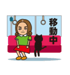 three eyebrow Mayuko（個別スタンプ：17）