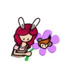 Bear boy and Bunny girl（個別スタンプ：36）