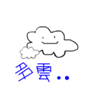 the QQ weather（個別スタンプ：1）