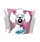 "LUCY the Crooked Jaw Poodle"（個別スタンプ：9）