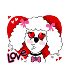 "LUCY the Crooked Jaw Poodle"（個別スタンプ：22）