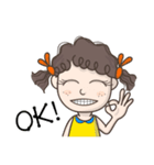 Q-hair girl（個別スタンプ：30）