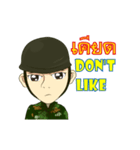 Police/Soldier Anime thailand v.Eng/Isan（個別スタンプ：19）