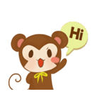 A little Grean Monkey（個別スタンプ：1）