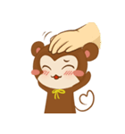 A little Grean Monkey（個別スタンプ：15）