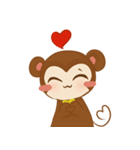 A little Grean Monkey（個別スタンプ：24）