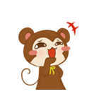 A little Grean Monkey（個別スタンプ：25）