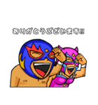 ミスター・プロレス ＆ ミス・ピンク（個別スタンプ：34）