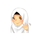 Hijab School Girl（個別スタンプ：8）