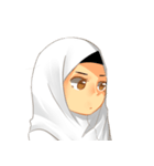 Hijab School Girl（個別スタンプ：18）