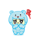 Mimi PolarBear Cosplay（個別スタンプ：19）