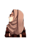 Beautiful Hijab Girl（個別スタンプ：32）