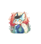Wingtail Cat（個別スタンプ：34）