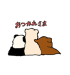 すえっこぐま3匹（個別スタンプ：5）