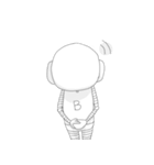 B太くんの日常（個別スタンプ：5）