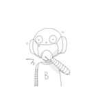 B太くんの日常（個別スタンプ：17）