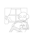 B太くんの日常（個別スタンプ：24）